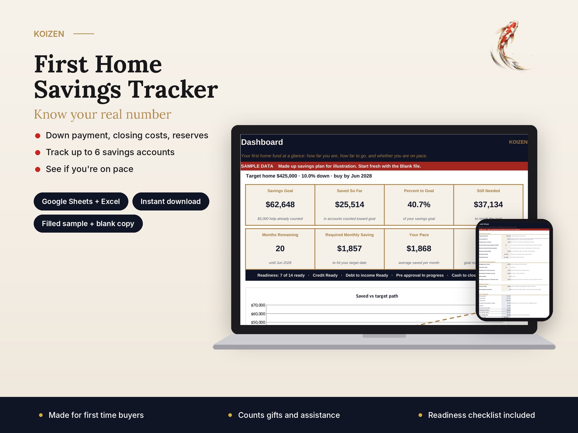 First Home Savings Tracker